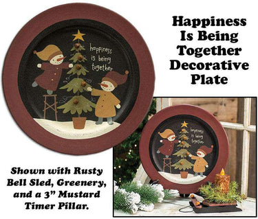 Happiness Tree w/Bells Plate - The Fox Decor